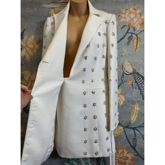 Anthropologie Ace Crystal Tuxedo Dress $400 - Picture 8 of 11